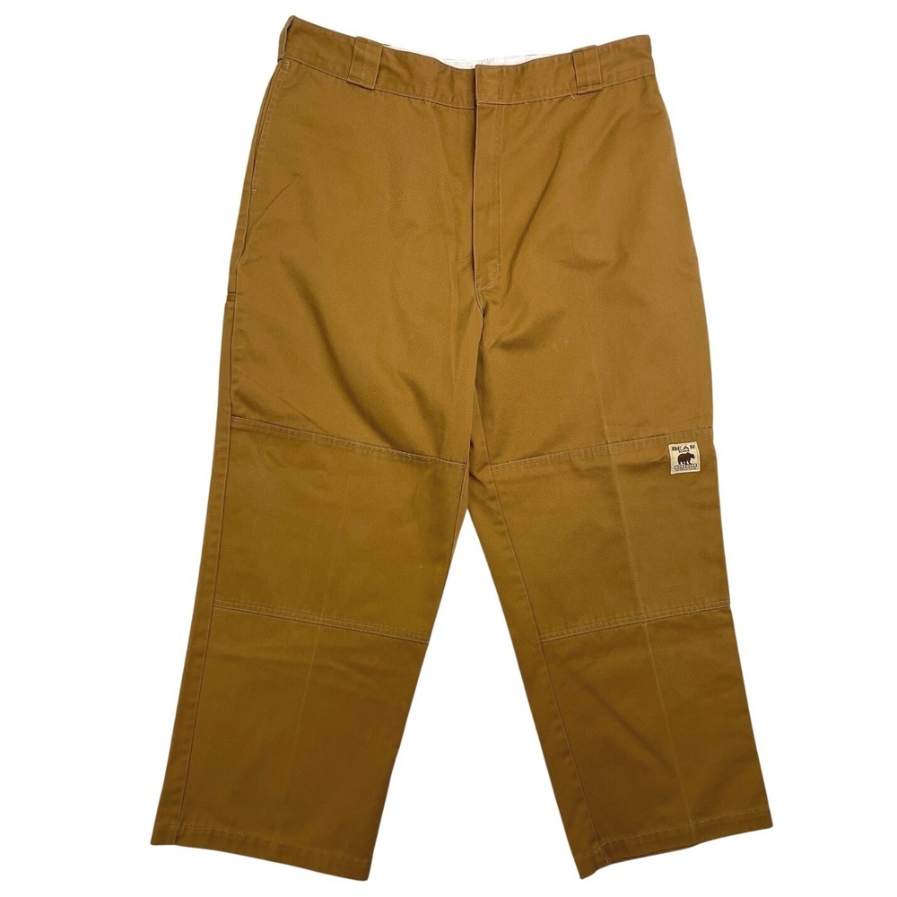 Bear River Workwear Mens Double Knee Canvas Pants Brown 40x30 Straight Leg Duck